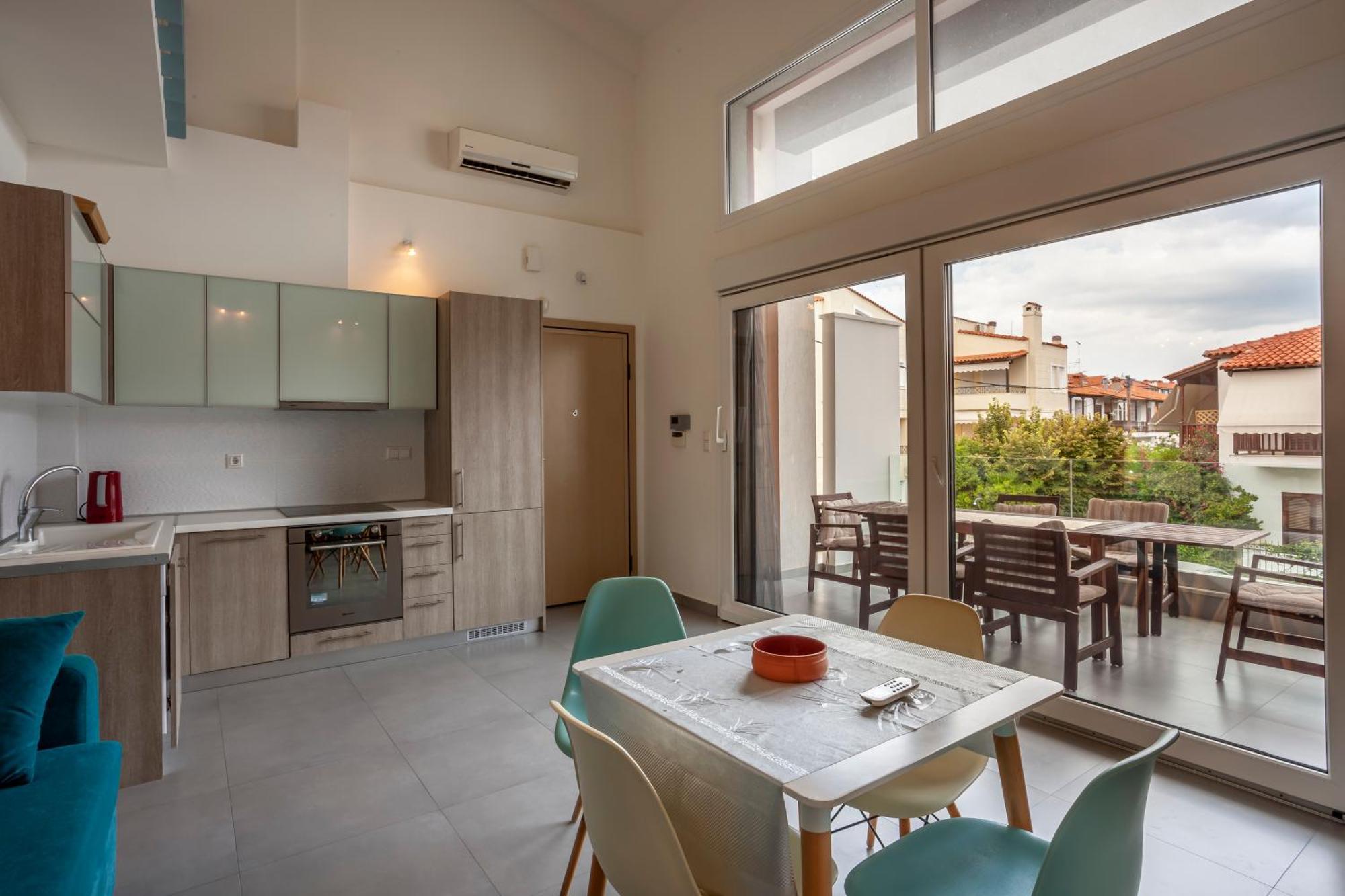 Aleksia Seaside Deluxe Apartment Pefkochori Extérieur photo