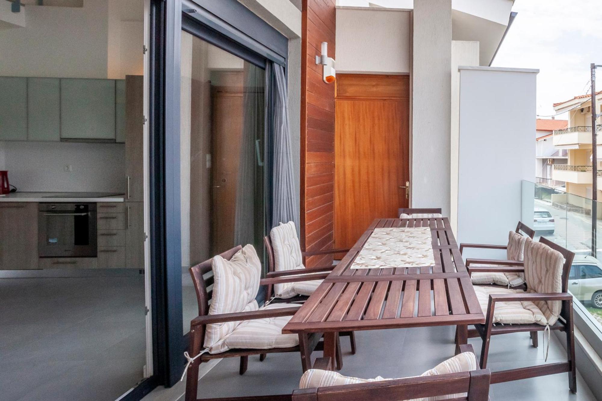 Aleksia Seaside Deluxe Apartment Pefkochori Extérieur photo