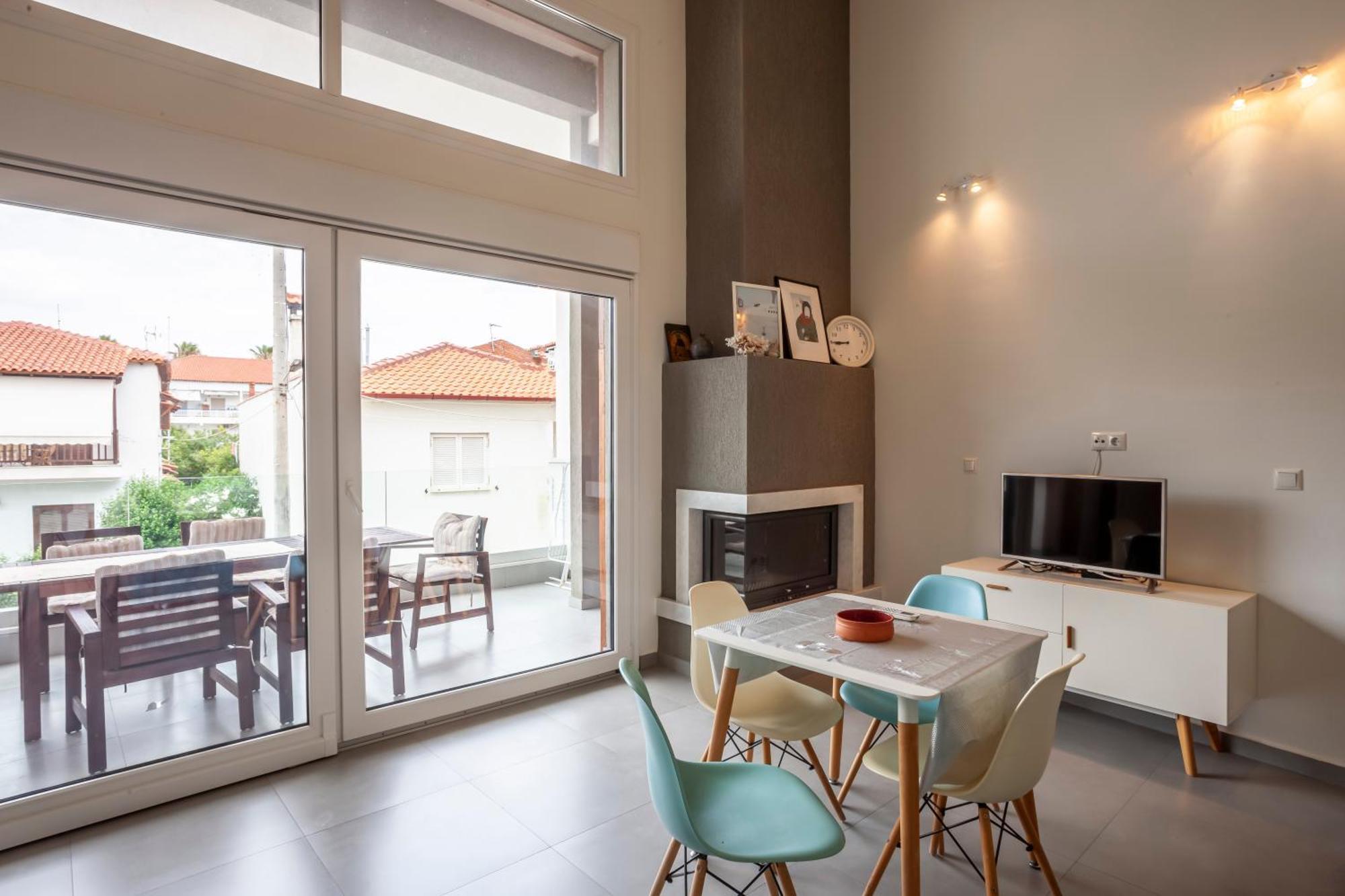Aleksia Seaside Deluxe Apartment Pefkochori Extérieur photo